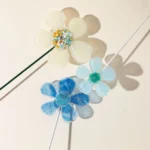 Handmade Glass Garden Stakes - Daisy 1