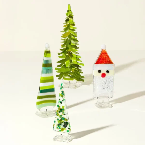 Handmade Glass Santa 2
