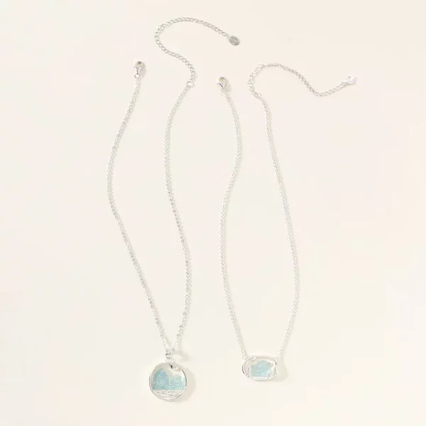 Raw Gemstone Glacier Necklace 1