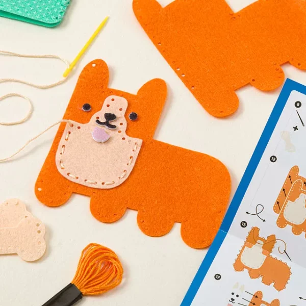 Sew Your Own Mini Corgi & Kitty Pocket Pets 1