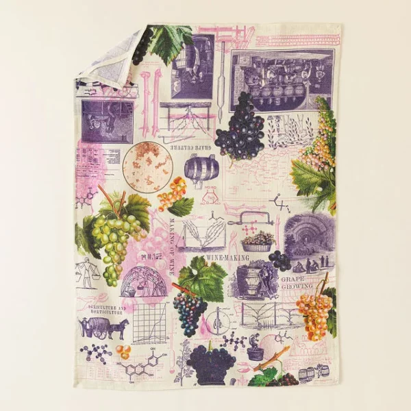 The Science Of Wine Dish Towel