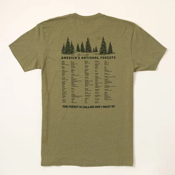 American National Forests Bucket List T Shirt 3