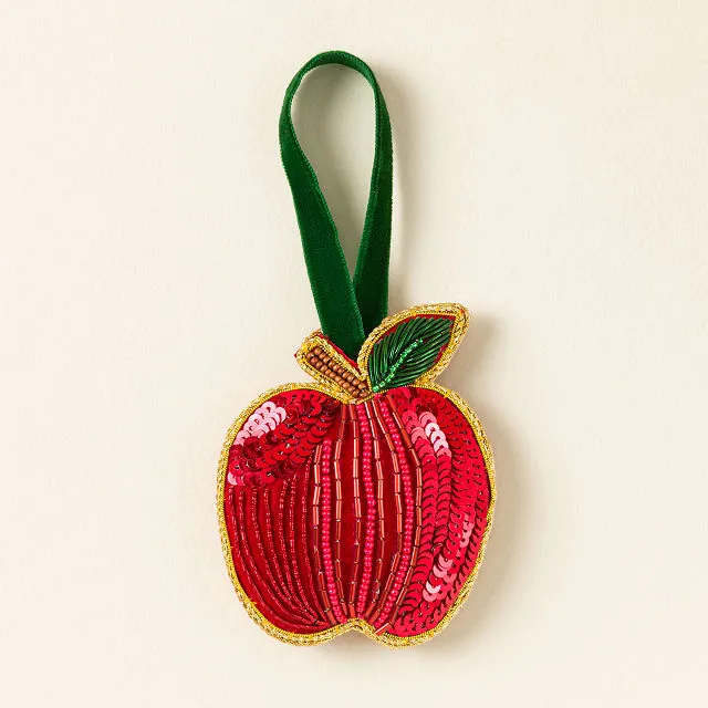 Robert Kline Art Handmade Gift Ideas 12 Apple Beaded Ornament