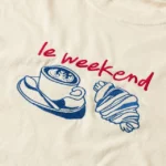 Le Weekend Embroidered T-shirt 1