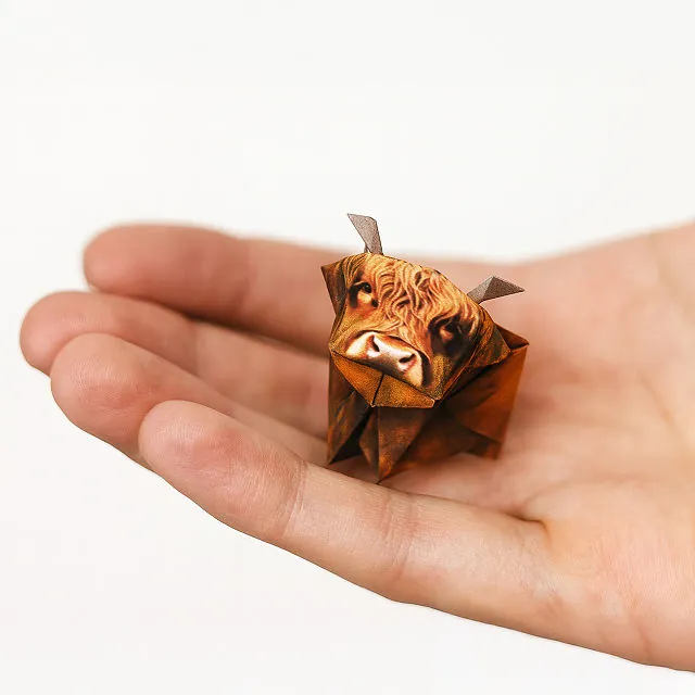 Mini Highland Cows Paper Desk Herd 3 Mini Highland Cows Paper Desk Herd 3