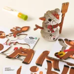 Mini Holiday Friends 3d Kit - Set Of 2 1