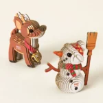 Mini Holiday Friends 3d Kit - Set Of 2