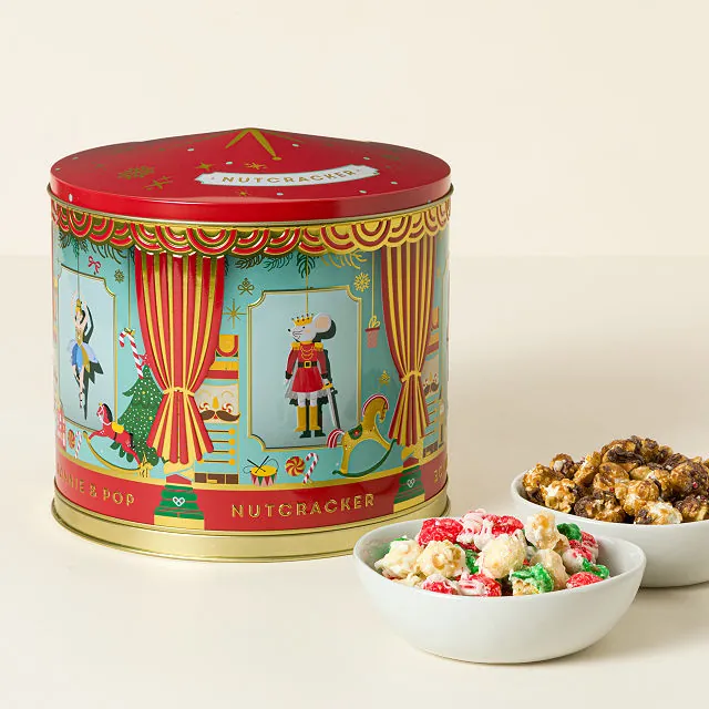 Robert Kline Art Handmade Gift Ideas 5 Musical Nutcracker Popcorn Tin