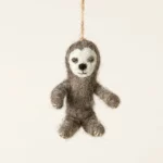 Poseable Sloth Felt Ornament 2