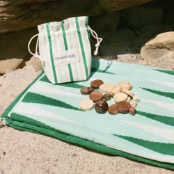 Premium Backgammon On The Beach Towel & Pieces