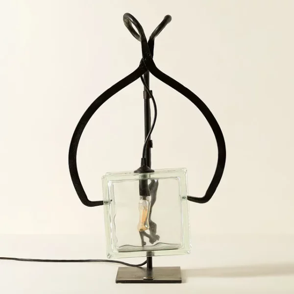 Reclaimed Ice Tong Table Lamp 4