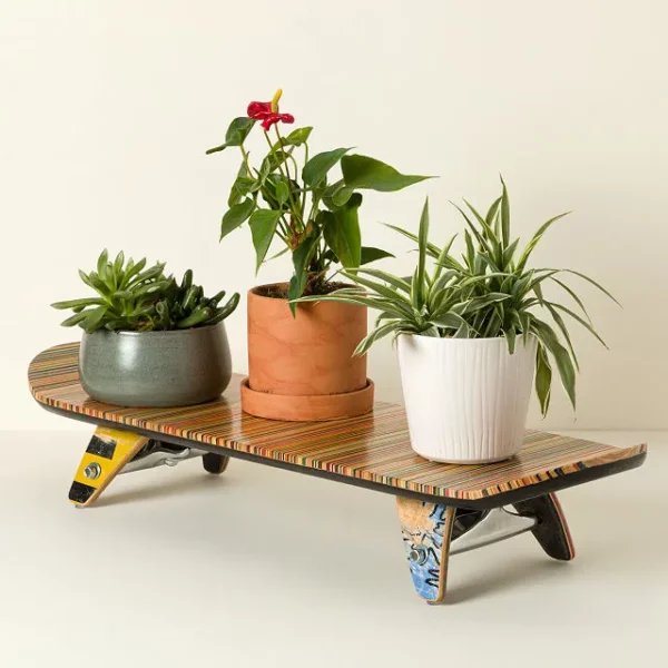 Recycled Skateboard Display Stand 1