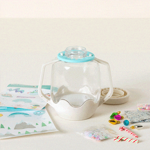 Snow Globe Light Up Sensory Jar Play Set 1