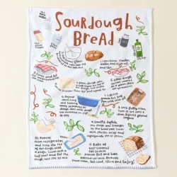 Sourdough Recipe Dish Towel