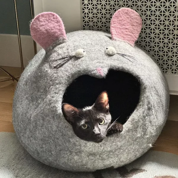 Tables Have Turned Mouse Shaped Cat House