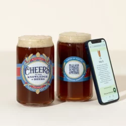 Beer Facts Every Day Interactive Qr Can Glass