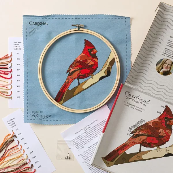 Beginners Bird Embroidery By Numbers Kit 1