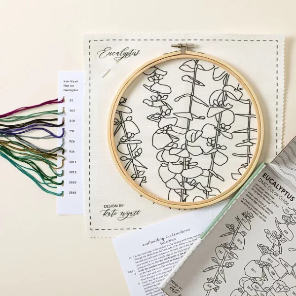 Beginners Botanical Embroidery By Numbers Kit 1