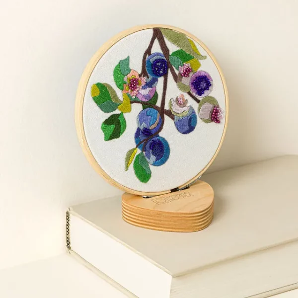 Beginners Botanical Embroidery By Numbers Kit 4