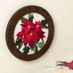 Beginners Poinsettia Embroidery By Numbers Kit 2