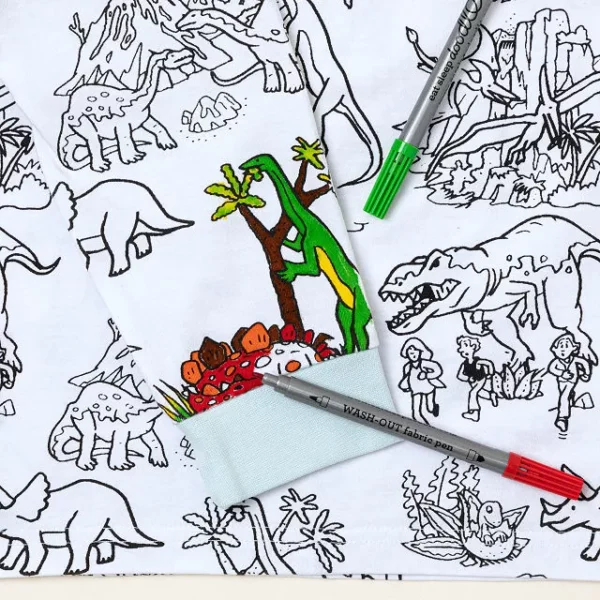 Dinosaur Color In Pajamas 1