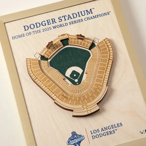 Dodgers' 2025 World Series Champions Stadium Art 2