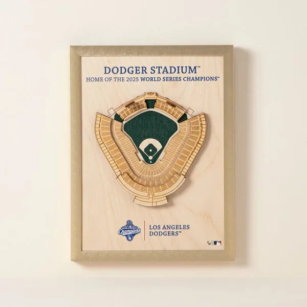 Dodgers' 2025 World Series Champions Stadium Art 3