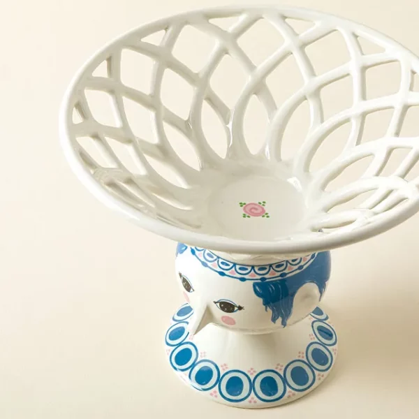 Fruit Lady Pedestal Bowl 1