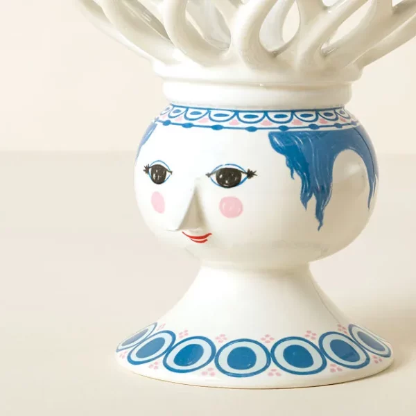 Fruit Lady Pedestal Bowl 2