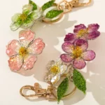 Handmade Wildflower Bag Charm 1