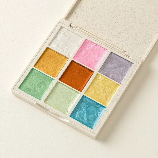 Metallic Watercolor Travel Paint Palette 1