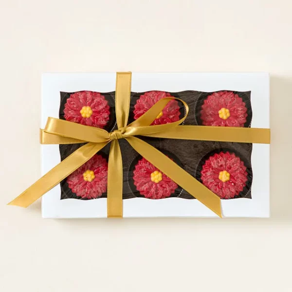 Poinsettia Chocolate Covered Cookies 2