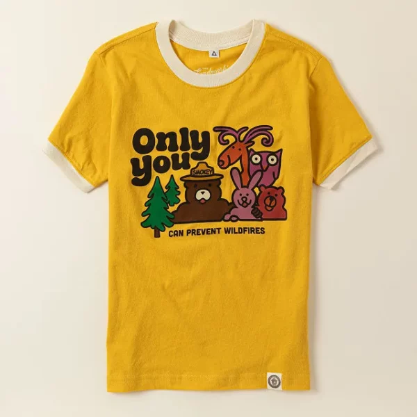 Smokey Bear & Friends Kids Retro Ringer Tee 2