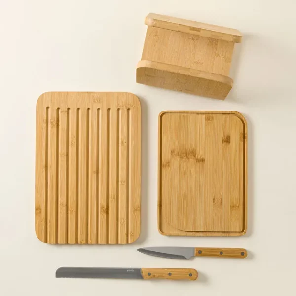 Space-saving Knife & Cutting Board Set 3