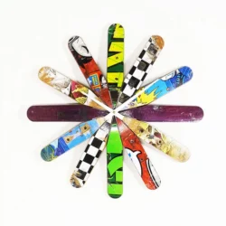 Sunburst Skateboard Wall Clock