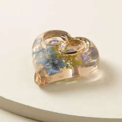 Something Blue Heart Shaped Ring Holder