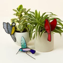 Stained Glass Bird Pot Hugger