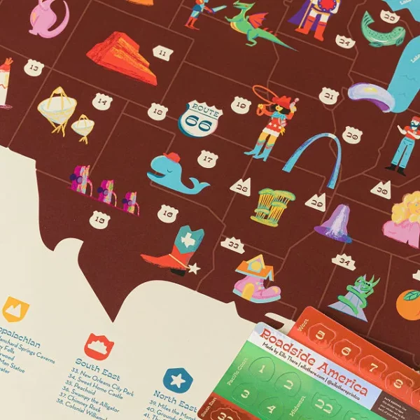 Unexpected Road Trip Adventure Map 1