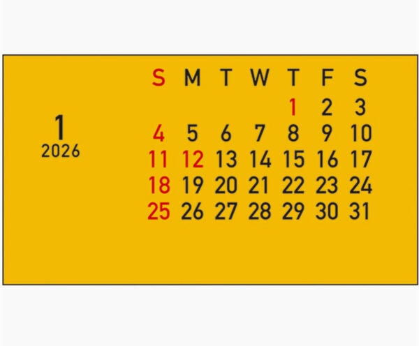 2026 School Bus Box Calendar 1
