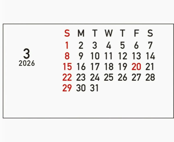 2026 School Bus Box Calendar 2