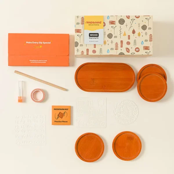 Beginner Engraving Wood Coaster Add-on Set 2