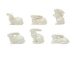Boxed Ceramic Bunnies, Set Of 6 2