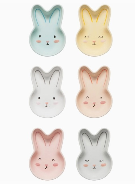 Bunny Pinch Bowls, Set Of 6