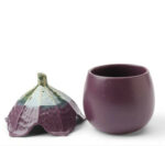 Ceramic Eggplant Container With Lid 1