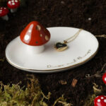 Ceramic Toadstool Ring Dish