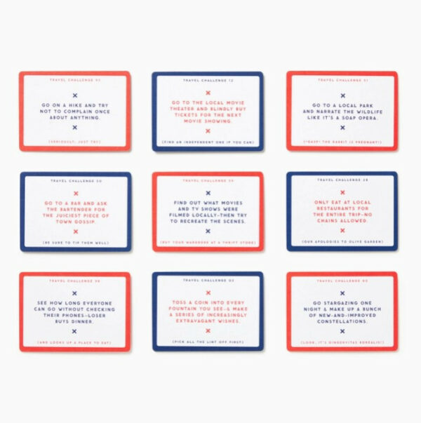 Challenge Accepted Travel Tasks Card Deck 2