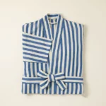 Coastal Stripe Turkish Cotton Robe