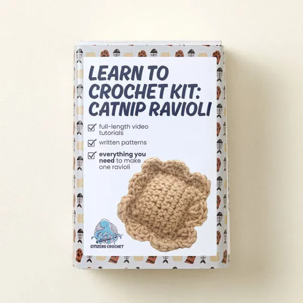 Crochet Your Own Catnip Ravioli Toy 3