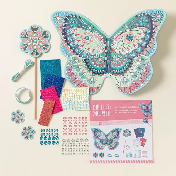 Diy & Dress Up Butterfly Wings And Wand 3
