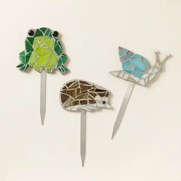 Diy Stained Glass Mosaic Plant Stake Kit 2